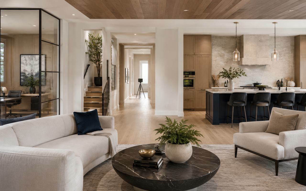 Property prepared for professional virtual tour capture