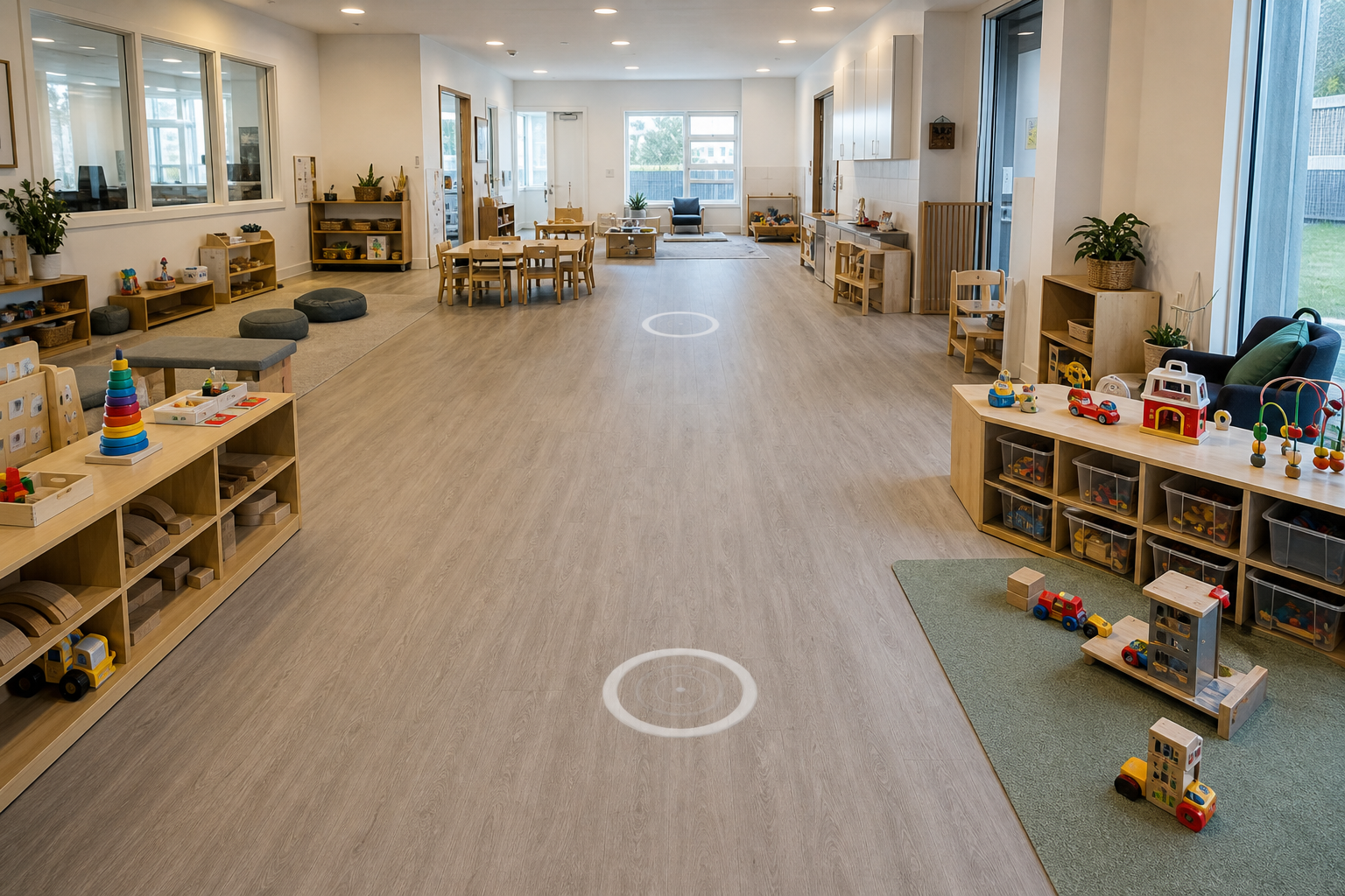 Matterport-style child care centre or daycare interior capture