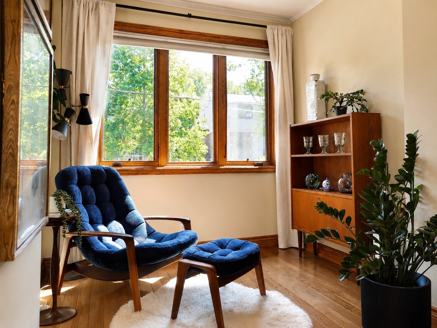 Cozy reading nook
